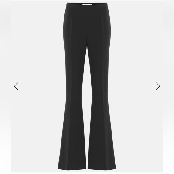 Safiyaa Black Flare Pants High-Rise Retro Style - Picture 1 of 8